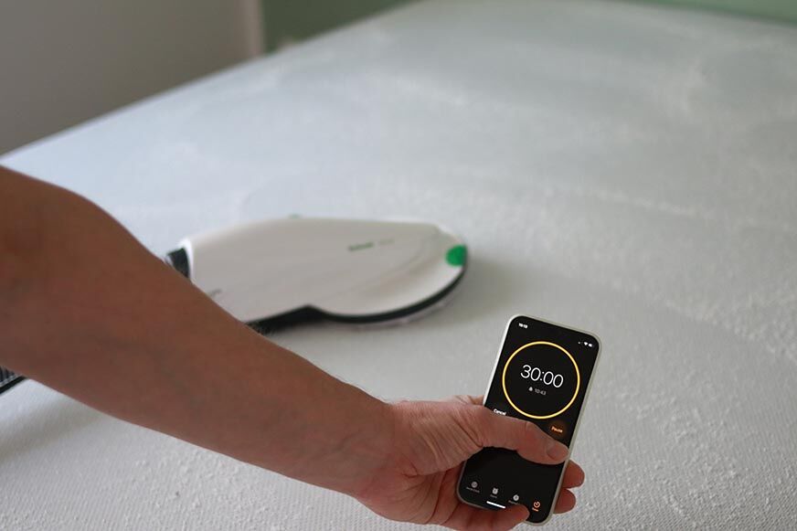 Lavenia Pulver muss 30 Minuten wirken (Handy Stoppuhr) 